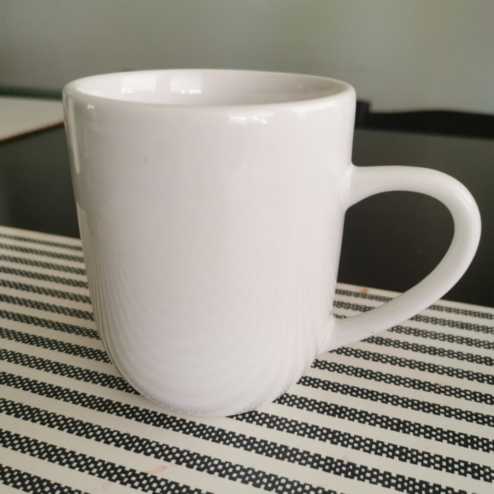 Mainstays Glazed White Stoneware 12‎ Oz Mug Coffee Tea Dishwasher Microwave Safe